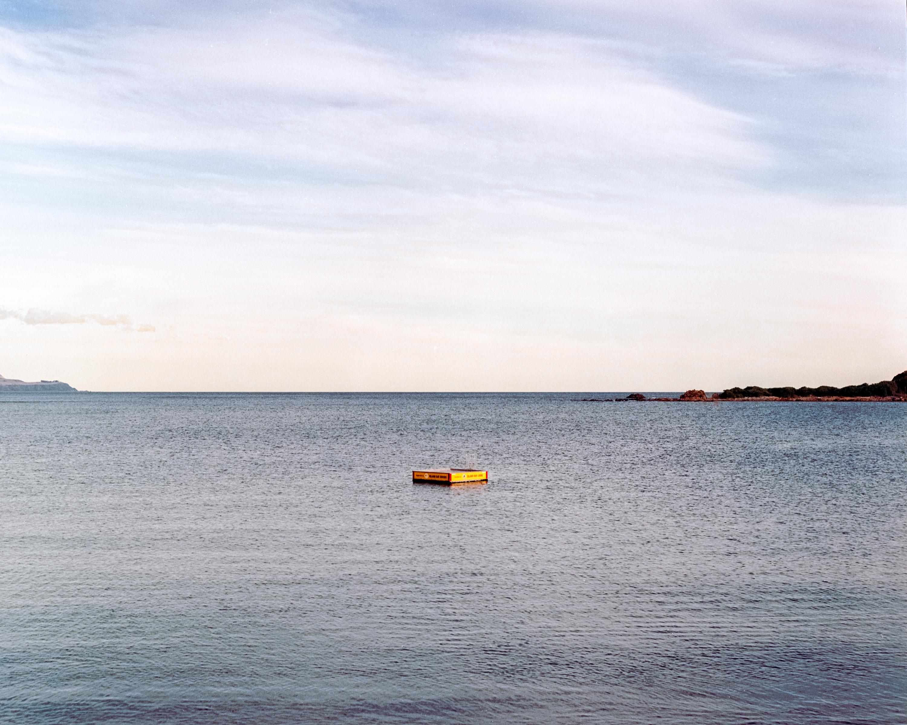 Photo of a diving platform in the water